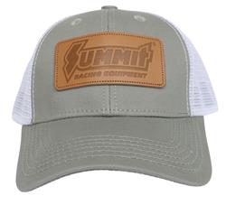 Summit Racing Equipment® Embossed Leather Patch Hat SUMTLPG