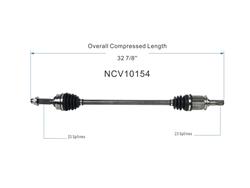 GSP New CV Axle Assemblies NCV10154