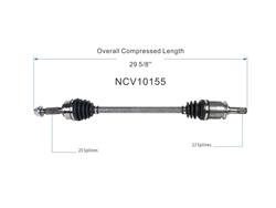 GSP New CV Axle Assemblies NCV10155