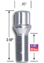 Gorilla Small Diameter Lug Bolt Locks 47142SD