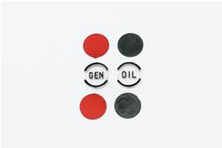 Gene Smith Quality Reproductions Dash Indicator Lenses for 1957 BEL AIR, ONE-FIFTY SERIES, TWO-TEN SERIES - SB-68L