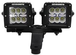 Go Rhino Auxiliary Light Mounting Plates for 2020-2025 GLADIATOR, 2018-2025 WRANGLER - 730230T
