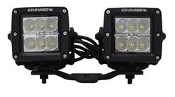 Go Rhino Auxiliary Light Mounting Plates for 2020-2021 GLADIATOR, 2018-2021 WRANGLER - 731030T