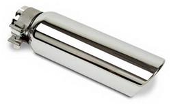 TRI-HYBERS Stainless Steel Exhaust Tips - 2.75" Inlet Dual 3" Staggered Round Outlet