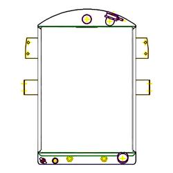 Griffin Exact Fit Radiators for 1934 MASTER - 6-70176