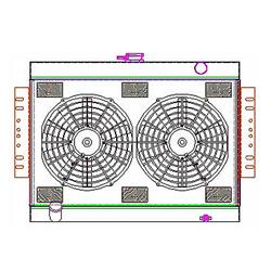 Griffin Exact Fit Radiator Combos for 1972-1990 WAGONEER - CU-00014