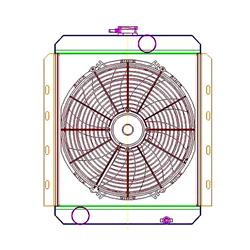 Griffin Exact Fit Radiator Combos for 1961-1965 SCOUT - CU-00030