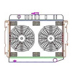 Griffin Exact Fit Radiator Combos for 1970-1974 BARRACUDA, CHALLENGER, CUDA - CU-00057