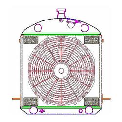 Griffin Exact Fit Radiator Combos for 1927 STREET ROD - CU-00128