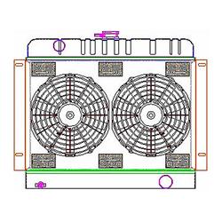 Griffin Exact Fit Radiator Combos for 1962-1967 CHEVY II - CU-00148