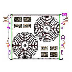 Griffin Exact Fit Radiator Combos for 2007-2017 WRANGLER, 2018 WRANGLER JK - CU-00152