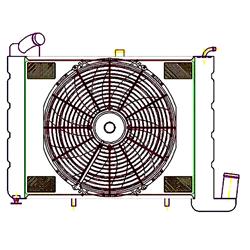 Griffin Exact Fit Radiator Combos for 1963-1972 CORVETTE - CU-00183