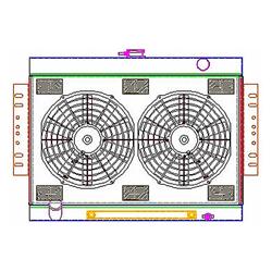 Griffin Exact Fit Radiator Combos for 1972-1990 WAGONEER - CU-70014