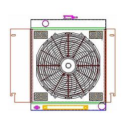 Griffin Exact Fit Radiator Combos for 1970-1974 BARRACUDA, CHALLENGER, CUDA - CU-70022