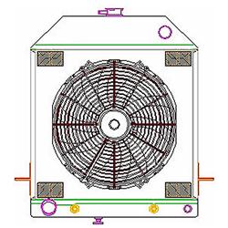 Griffin Exact Fit Radiator Combos for 1939-1940 DELUXE, STANDARD - CU-70097