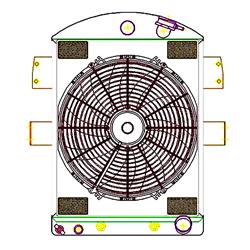 Griffin Exact Fit Radiator Combos for 1934-1935 STANDARD - CU-70175