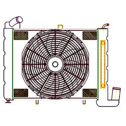 Griffin Exact Fit Radiator Combos for 1963-1972 CORVETTE - CU-70183