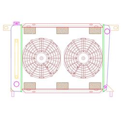 Griffin Performance Fit Radiator Combos for 1991-1992 COUGAR, 1991-1993 THUNDERBIRD - CU-70301