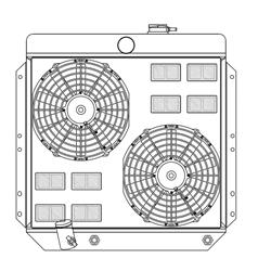 Griffin Performance Fit Radiator Combos for 1957-1958 SERIES 62 - CU-70327