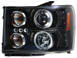 Matrix Angel Eye Projector Headlamps for 2007-2012 SIERRA 1500, SIERRA 2500 HD, SIERRA 3500 HD - MTX-09-1280-B