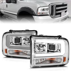 Matrix C Bar Projector Headlamp Sets for 2005-2007 F-250 SUPER DUTY, F-350 SUPER DUTY - MTX-09-1284-CG