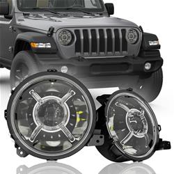 Matrix C Bar Projector Headlamp Sets for 2020-2021 GLADIATOR, 2018-2021 WRANGLER - MTX-09-1386-B