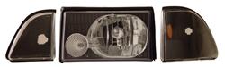 Matrix Diamond-Style Headlamps for 1987-1993 MUSTANG - MTX-09-170-BCP