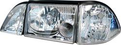 Matrix Diamond-Style Headlamps for 1987-1993 MUSTANG - MTX-09-170-CP