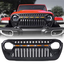 Matrix ABS One-Piece Grille Shells for 2018-2021 WRANGLER - 17-5041