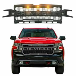 Matrix ABS One-Piece Grille Shells for 2019-2021 SILVERADO 1500 - MTX-17-5045