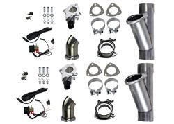 Granatelli Motor Sports Electronic 2.5 Inch Exhaust Cutouts Dual Kit 303525D