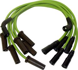 green spark plug wires