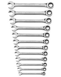 GearWrench 72-Tooth 12-Point Open End Ratcheting Combination Wrench Sets 85597