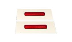 Hagan Street Rod Necessities Flush-Mount Marker Light Lenses FM0275RC-A