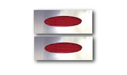 Hagan Street Rod Necessities Flush-Mount Marker Light Lenses FM045OV-C