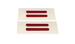 Hagan Street Rod Necessities Flush-Mount Marker Light Lenses FM04DS-A