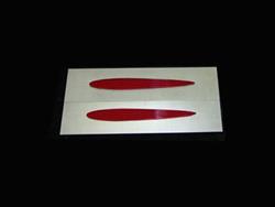 Hagan Street Rod Necessities Flush-Mount Taillight Lenses FM12TD-R