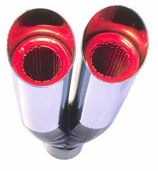 Hedman Hot Tips Chrome  Round, Chrome 2.25 Inch Exhaust Tip 17104