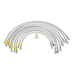 HEL Performance Braided Stainless Steel Fuel Injector Lines for 1985-1989 XR4TI - FOR9479INJCL