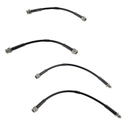 HEL Performance Braided Stainless Steel Brake Hoses for 1954-1966 BEETLE - VW4002BK