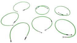 HEL Performance Braided Stainless Steel Fuel Injector Lines for 1976-1983 RABBIT - VW7440INJGN