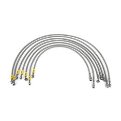 HEL Performance Braided Stainless Steel Fuel Injector Lines for 1985-1992 GOLF - VW7442INJCL