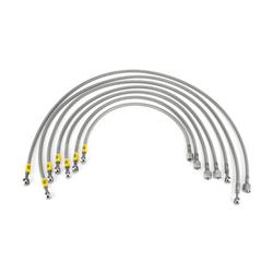 HEL Performance Braided Stainless Steel Fuel Injector Lines for 1987-1992 GOLF - VW7458INJCL