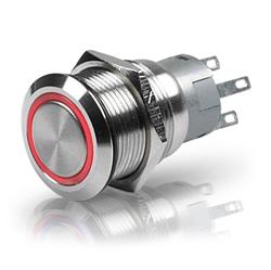 Hella Stainless Steel Push Button Off-On Switches 958455001