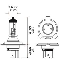 Hella Design Series Light Bulbs H4 YL