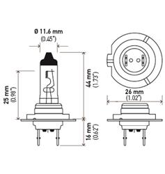 Hella Design Series Light Bulbs H7 YL