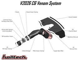 Halltech C6 Venom II Cold Air Intake Kits for 2005-2007 CORVETTE - V2026