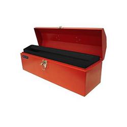Homak RD00122504 23 in. Hand Carry Painted Metal & Plastic Toolbox - Red