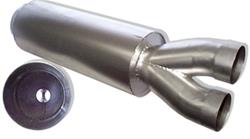 Howe Merge Steel 3.5 Inch Muffler H3098