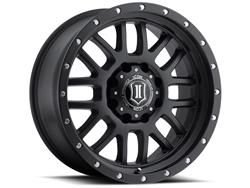 Icon Alloys Alpha Satin Black Wheels 20x9
